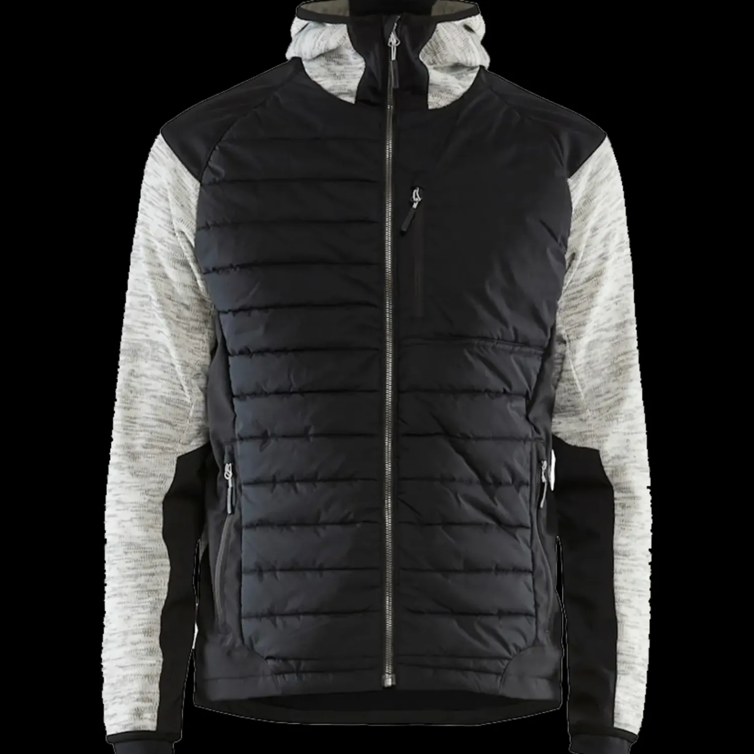 Outlet Blåklæder hybrid jakke gråmeleret/sort str. 2XL