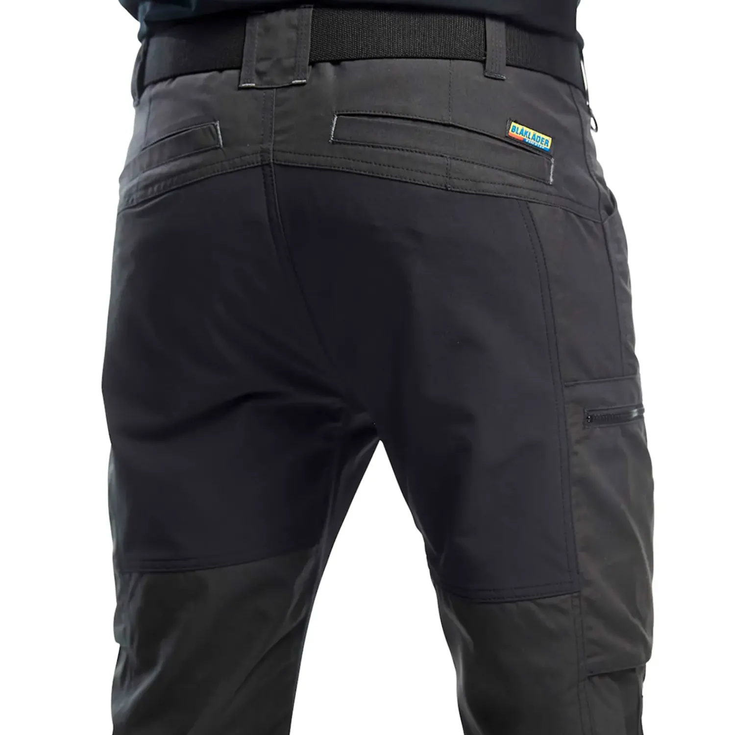 Hot Blåklæder service bukser med stretch mørk grå/sort str. D88