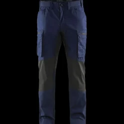 Blåklæder Arbejdsbukser^service bukser med stretch marineblå/sort str. D96