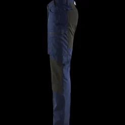 Blåklæder Arbejdsbukser^service bukser med stretch marineblå/sort str. D96