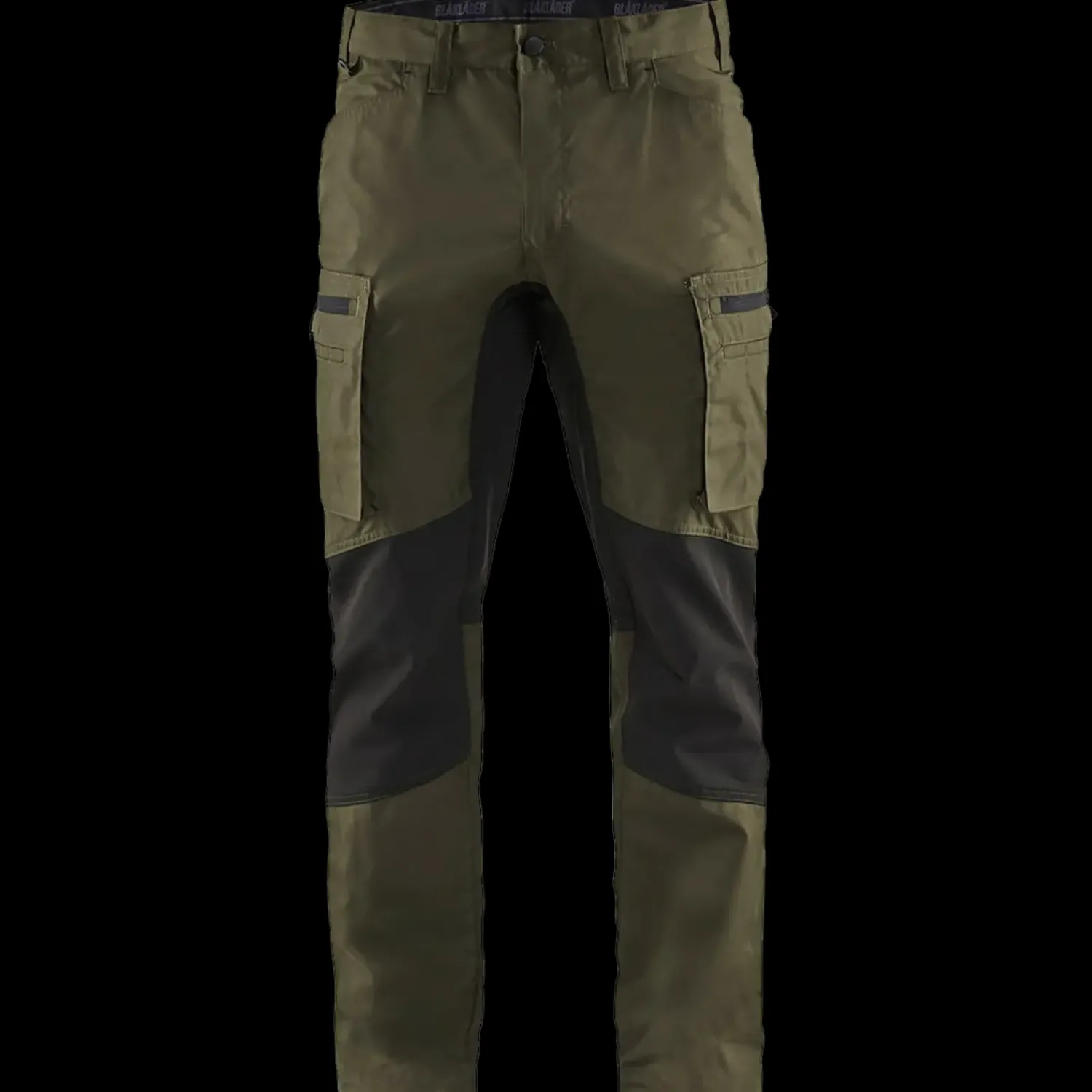 Discount Blåklæder service bukser med stretch olivengrøn/sort str. C56