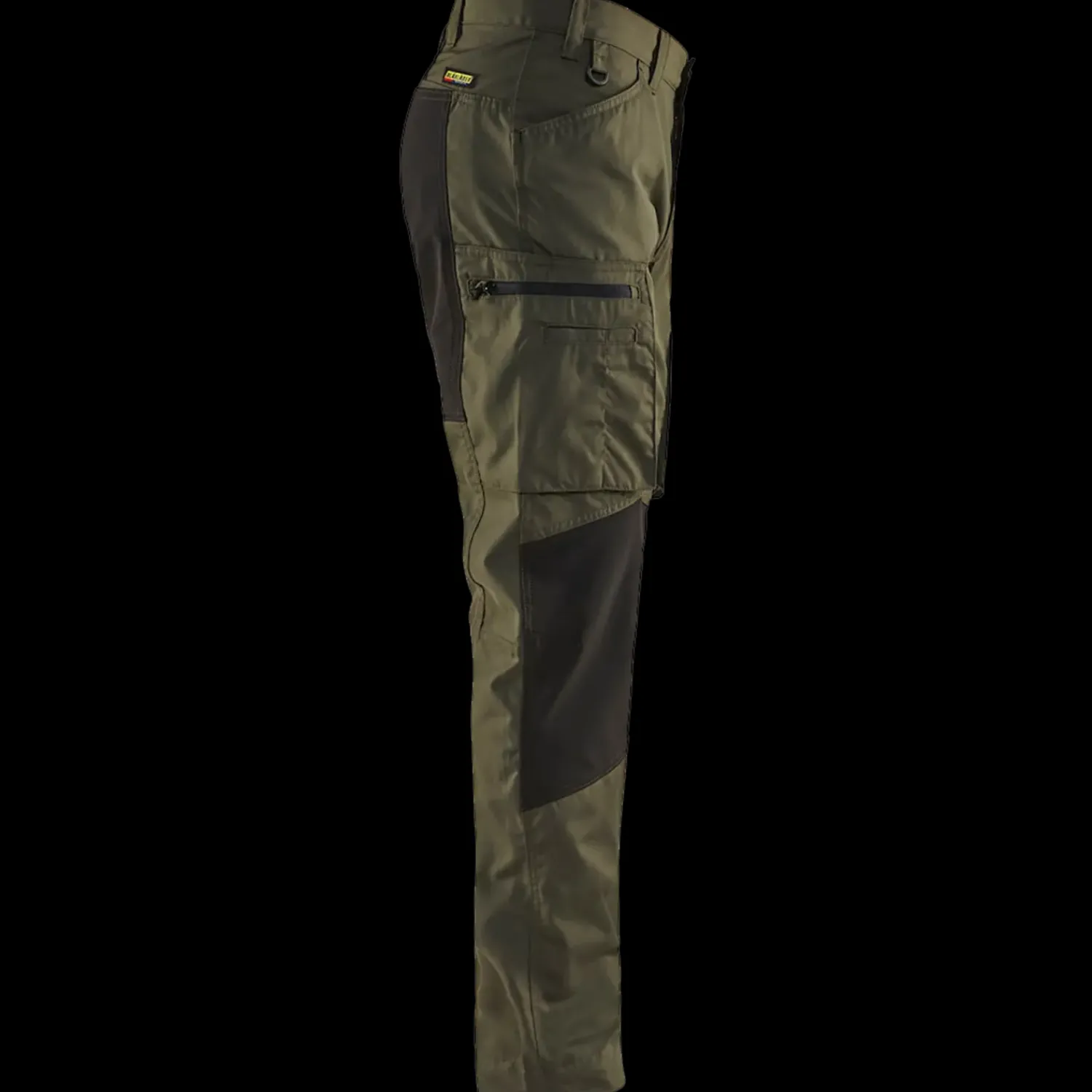 Discount Blåklæder service bukser med stretch olivengrøn/sort str. C56