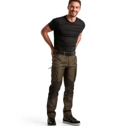 Discount Blåklæder service bukser med stretch olivengrøn/sort str. C56