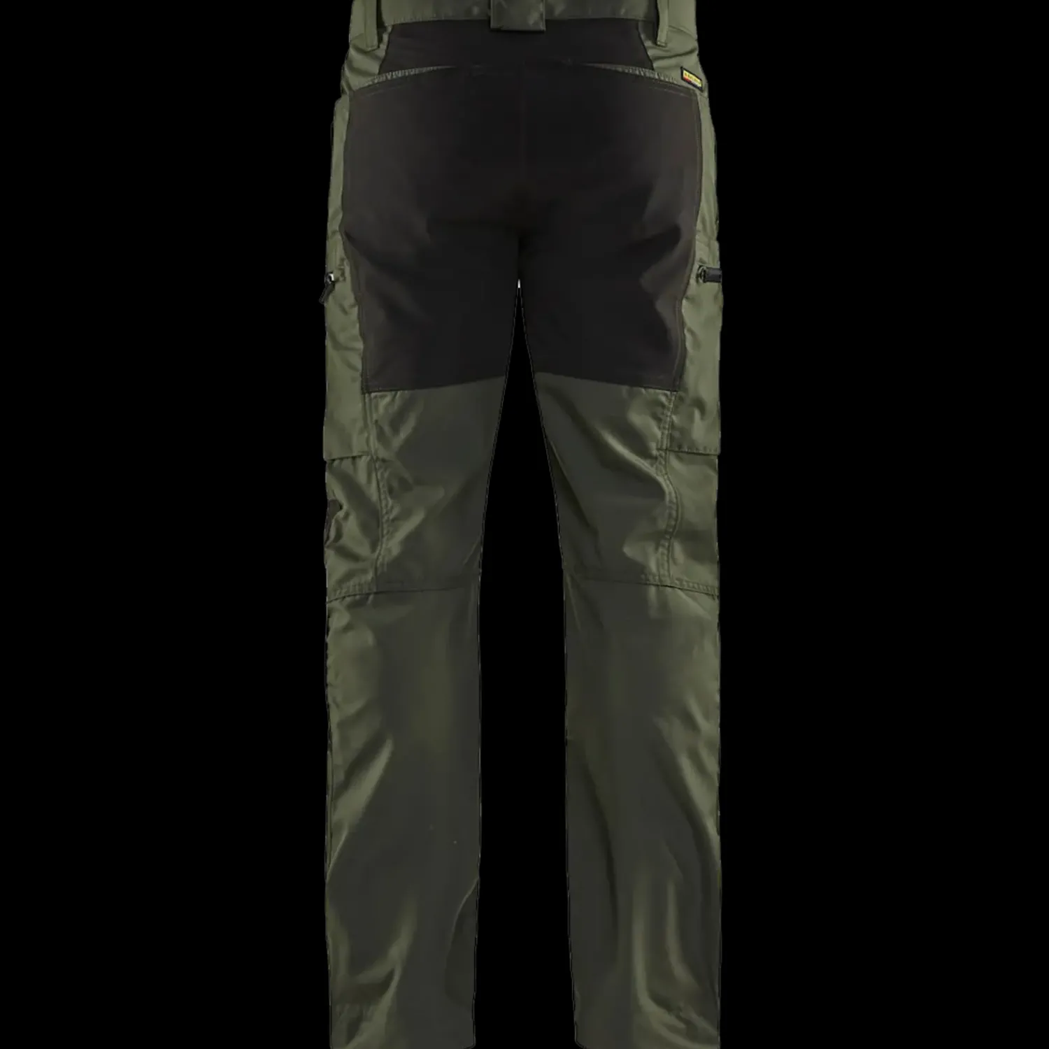 New Blåklæder service bukser med stretch army grøn/sort str. C50