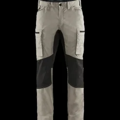 Discount Blåklæder service bukser med stretch sand/sort str. D96