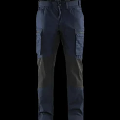 Blåklæder Arbejdsbukser^service bukser med stretch mørk marineblå/sort str. C48