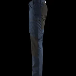 Blåklæder Arbejdsbukser^service bukser med stretch mørk marineblå/sort str. C48