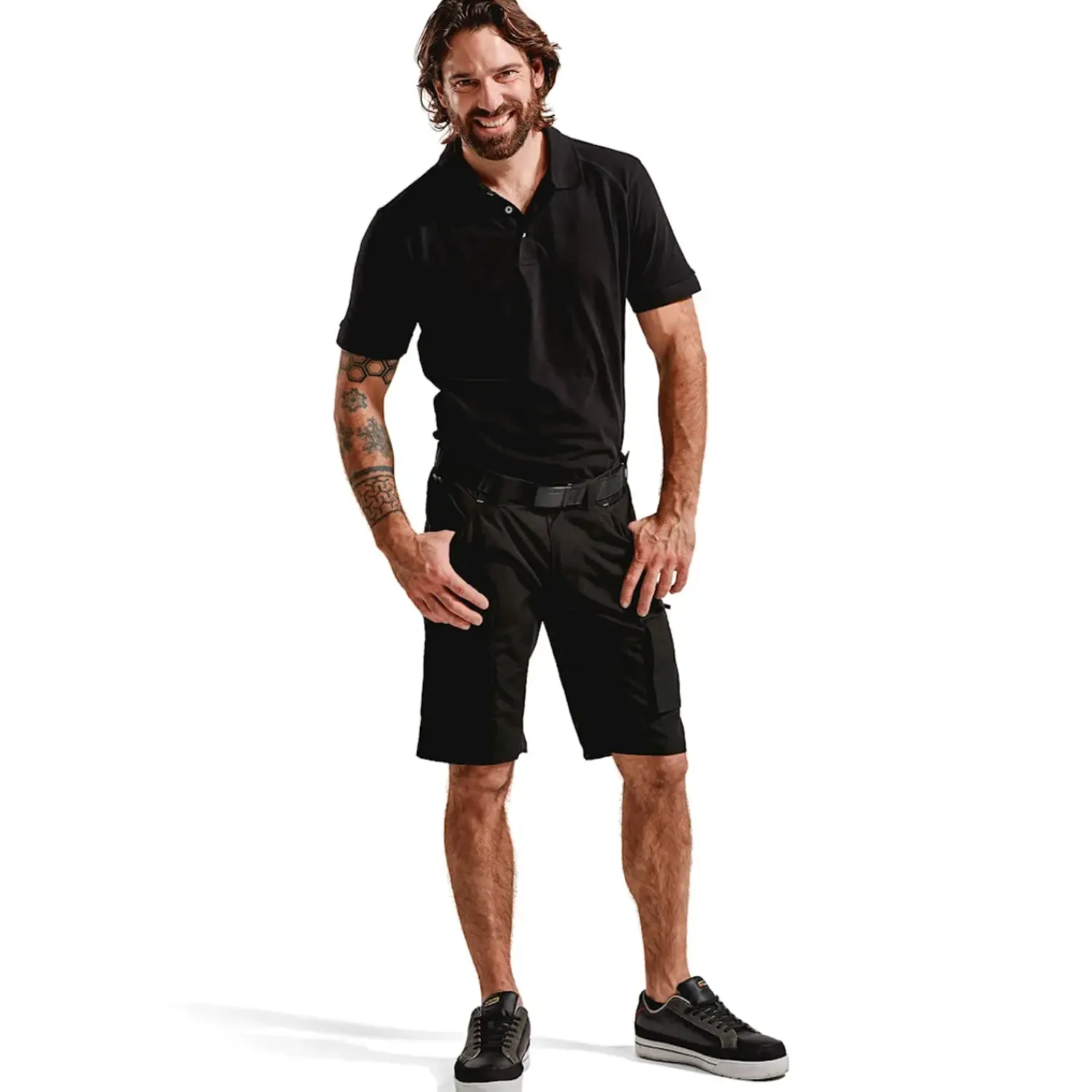 Best Blåklæder service shorts med stretch sort str. C50