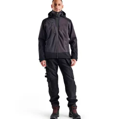 Best Blåklæder softshell jakke mørk grå/sort str. 2XL