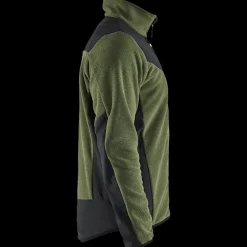 Sale Blåklæder strikket softshell jakke efterårsgrøn/sort str.M