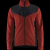 Outlet Blåklæder strikket softshell jakke brændt rød/sort str. XL