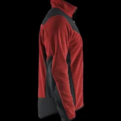 Outlet Blåklæder strikket softshell jakke brændt rød/sort str. XL