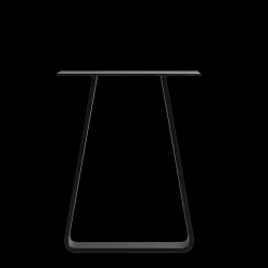 Bordplader^Bænkestel trapez sort, 410 mm