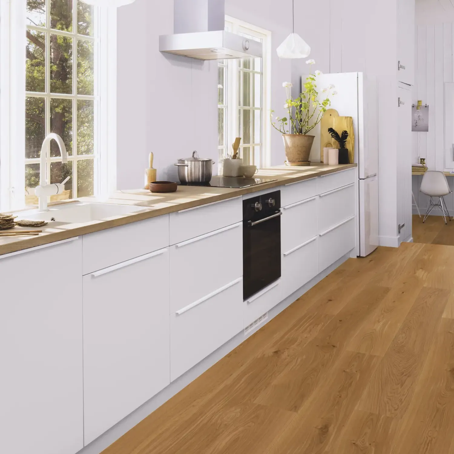 Trægulve^Boen Animoso plankegulv 14x209x2200 mm eg matlak