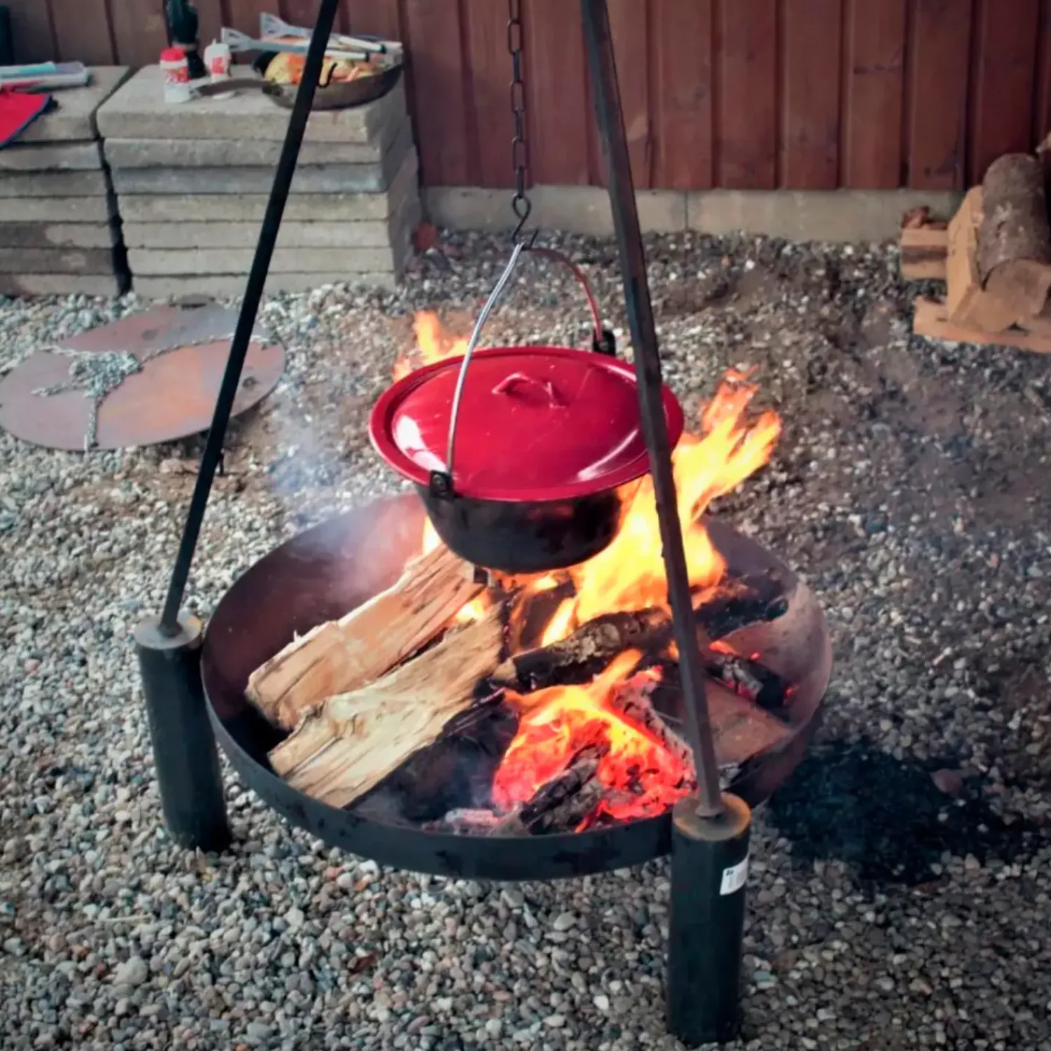 Bon-fire Bålsteder^bålfad i stål, 2 mm - ø70