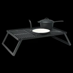 Discount Bon-fire bålgrill m. riste i støbejern/foldb. ben