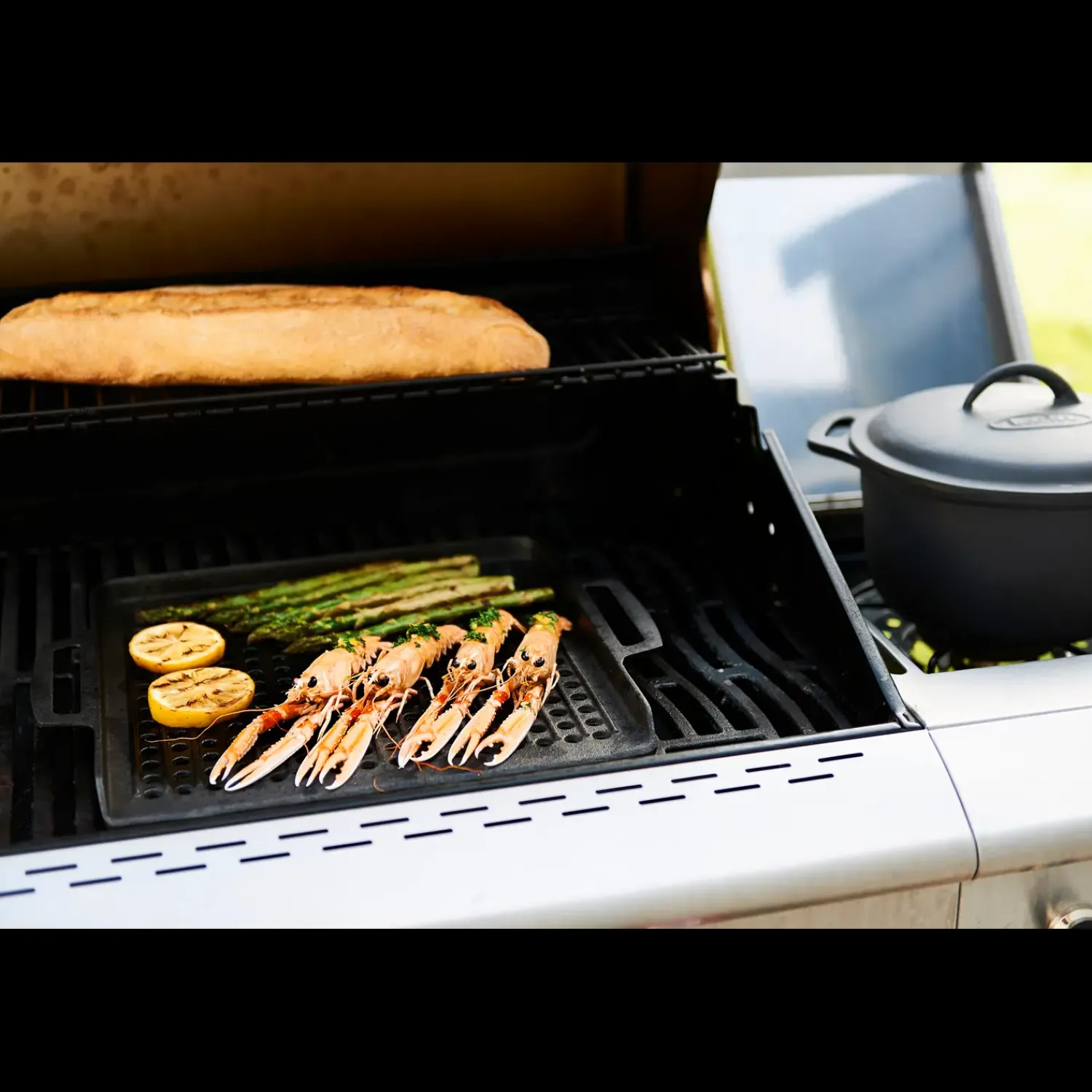 Discount Bon-fire grillplade - støbejern, 29 x 36 x 1,8 cm