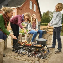 Discount Bon-fire grillplade - støbejern, 29 x 36 x 1,8 cm