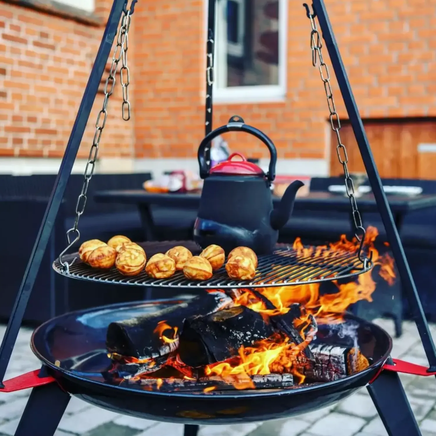 Bon-fire Bålsteder^grillrist, forniklet, 60 cm