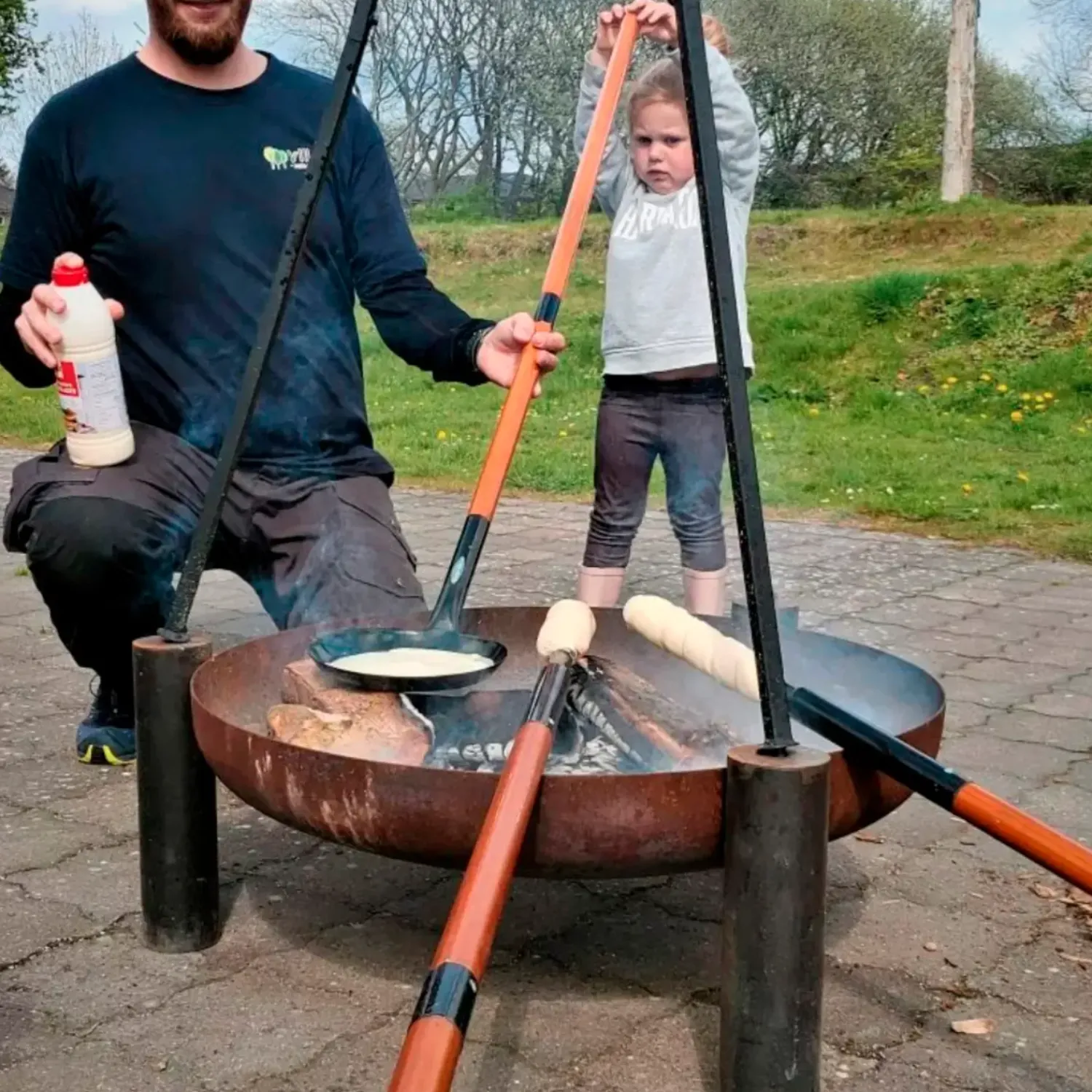 Bon-fire Bålsteder^snobrødspind m. 2-delt skaft