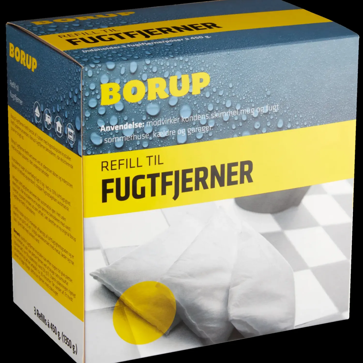 Best Borup fugtfjerner refill boks med 3 stk
