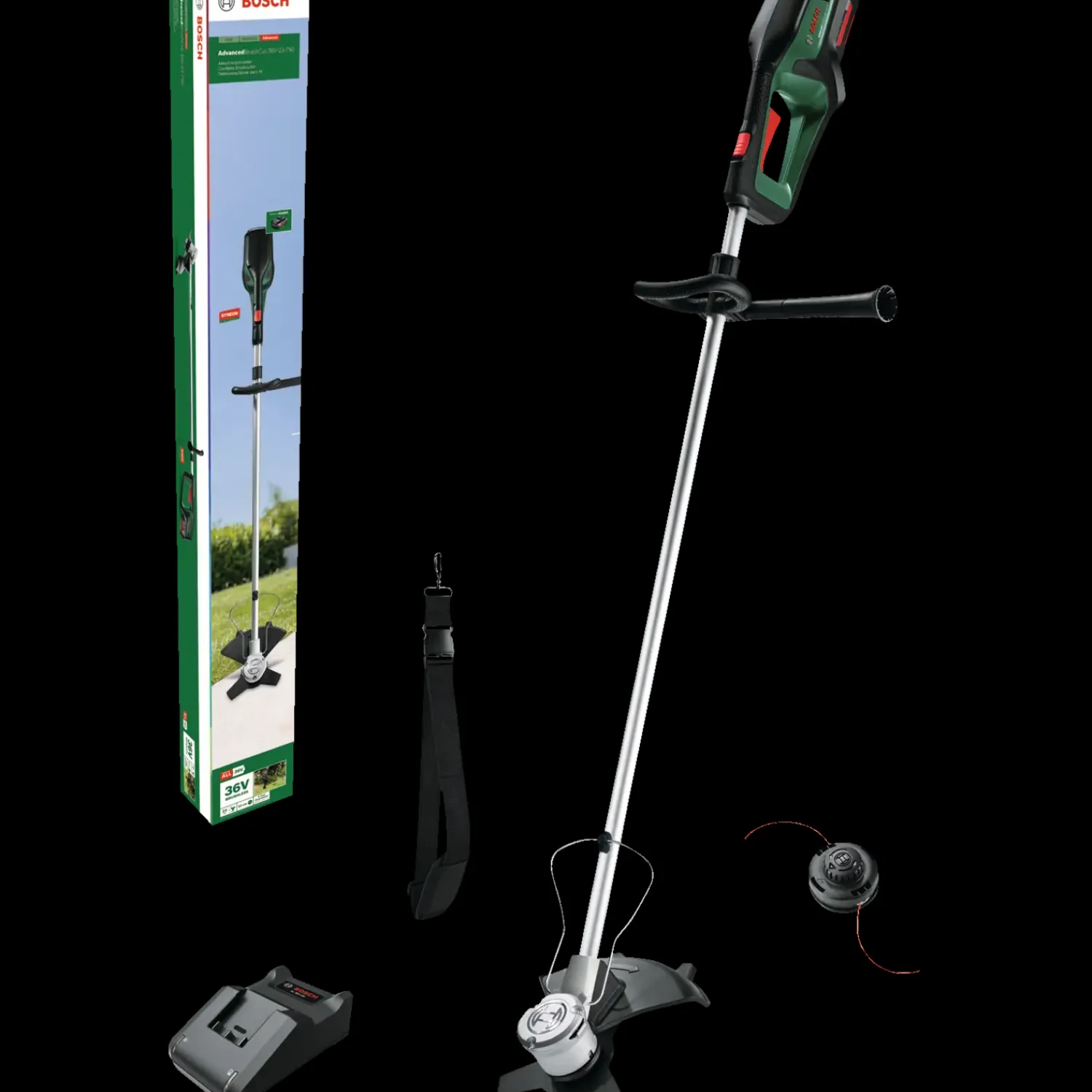 Bosch gør det selv Buskryddere^Bosch akku buskrydder 23 cm 36V 2,0Ah