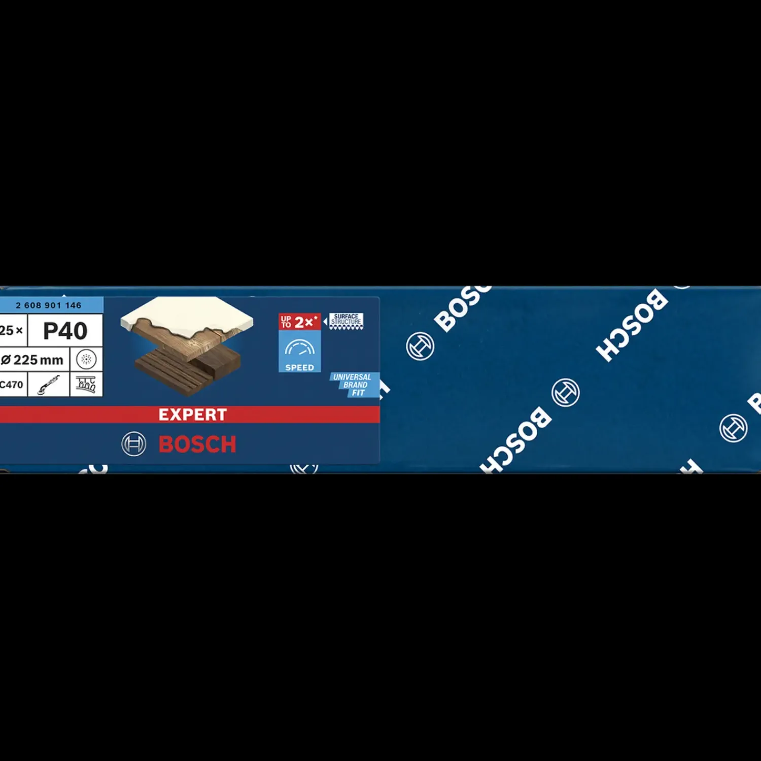 Online Bosch gør det selv Bosch EXPERT C470 sandpapir 19 huller t/gipsvægsslibere 225 mm, G 40, 25 stk.