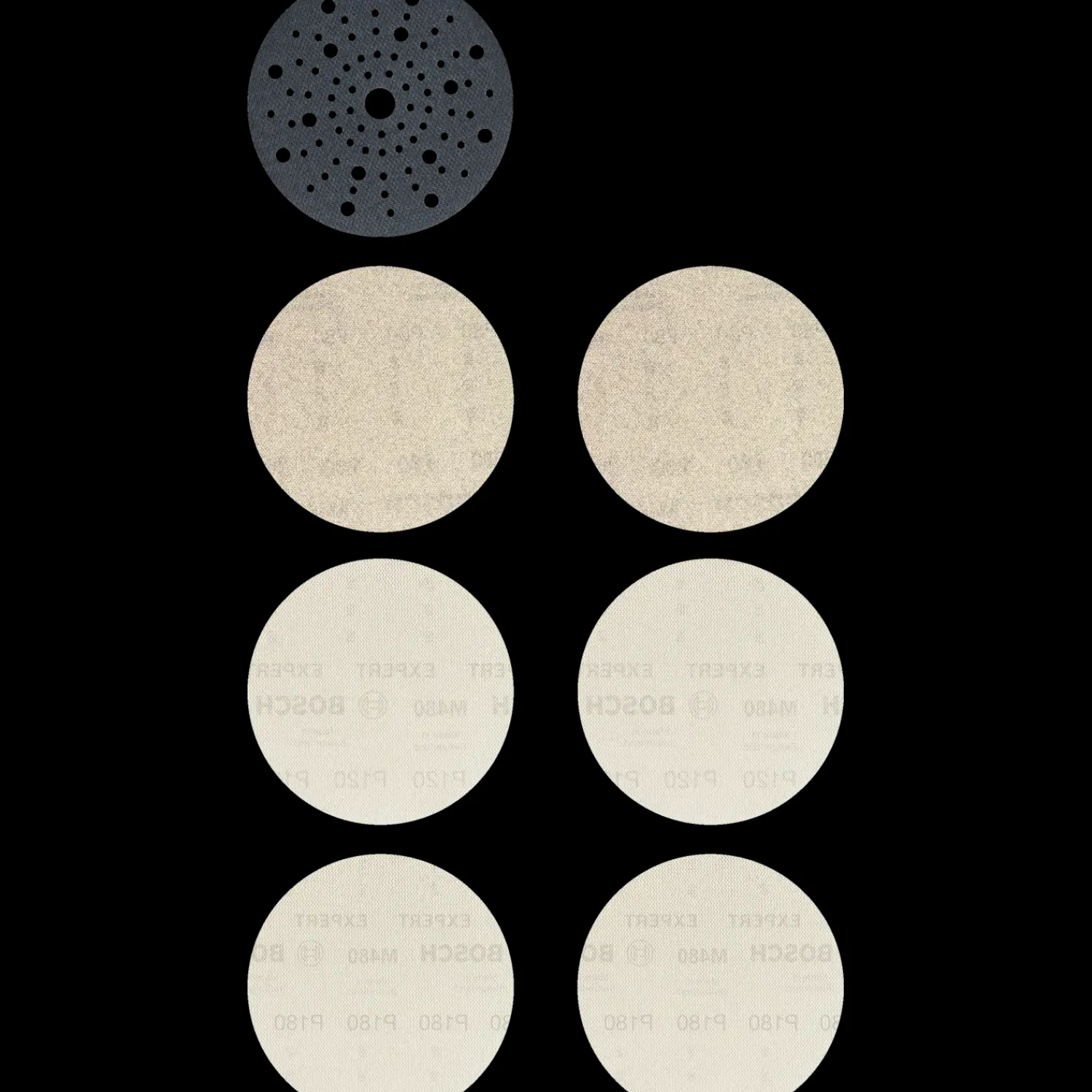 Bosch gør det selv Sliberondeller Og Slibeark^Bosch EXPERT M480-startsæt til excenterslibere 150 mm, 7 stk.