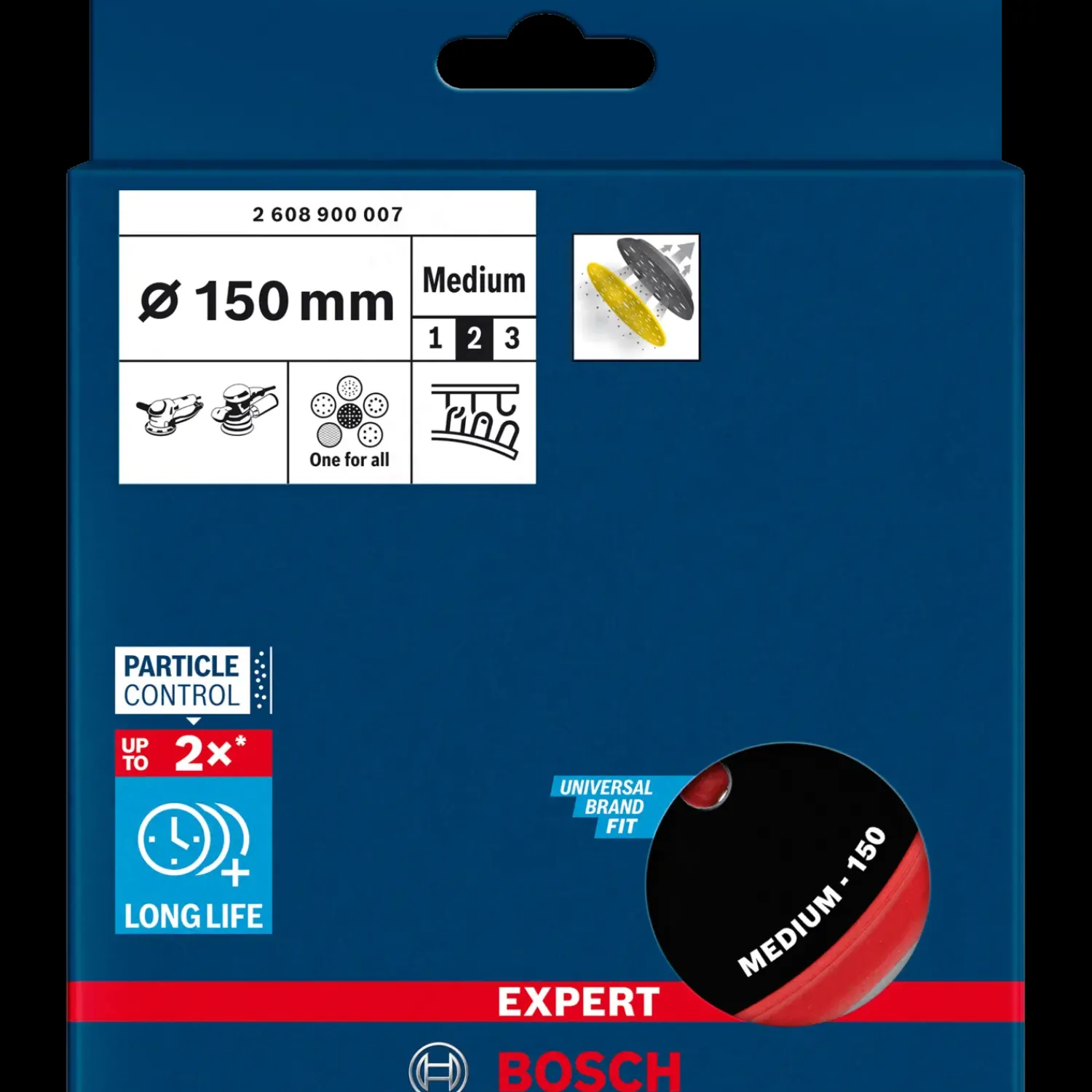 Online Bosch gør det selv Bosch EXPERT Multihole-slibeskive Universal, 150 mm, Medium