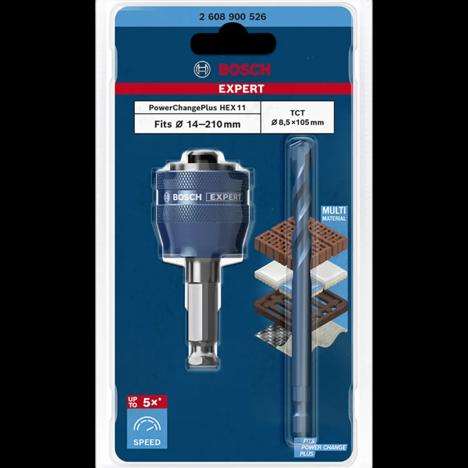 Hot Bosch Professional Bosch Expert Power Change Plus hulsavsystemadapter 8,5x105 mm 2 stk