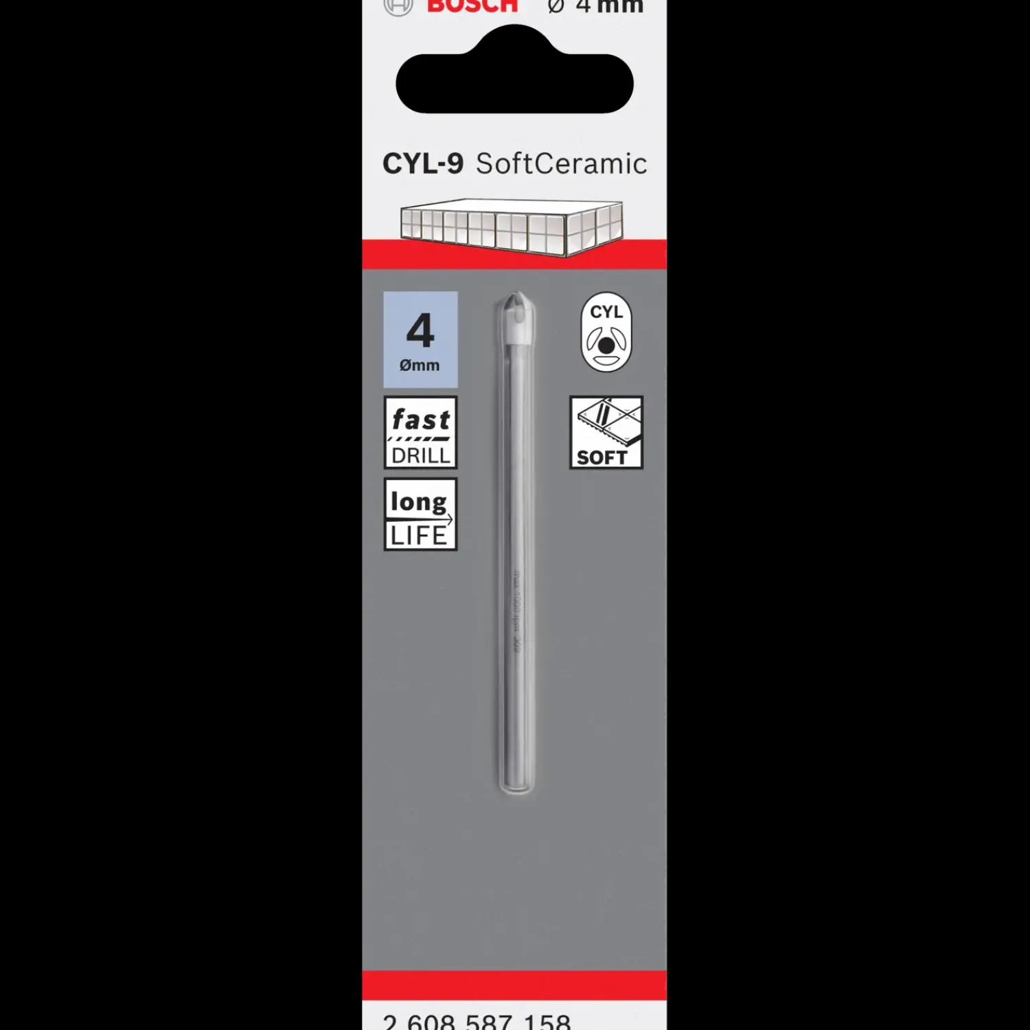 Bosch gør det selv Bor- Og Borsæt^Bosch Flisebor CYL-9 Ceramic 4x70 mm