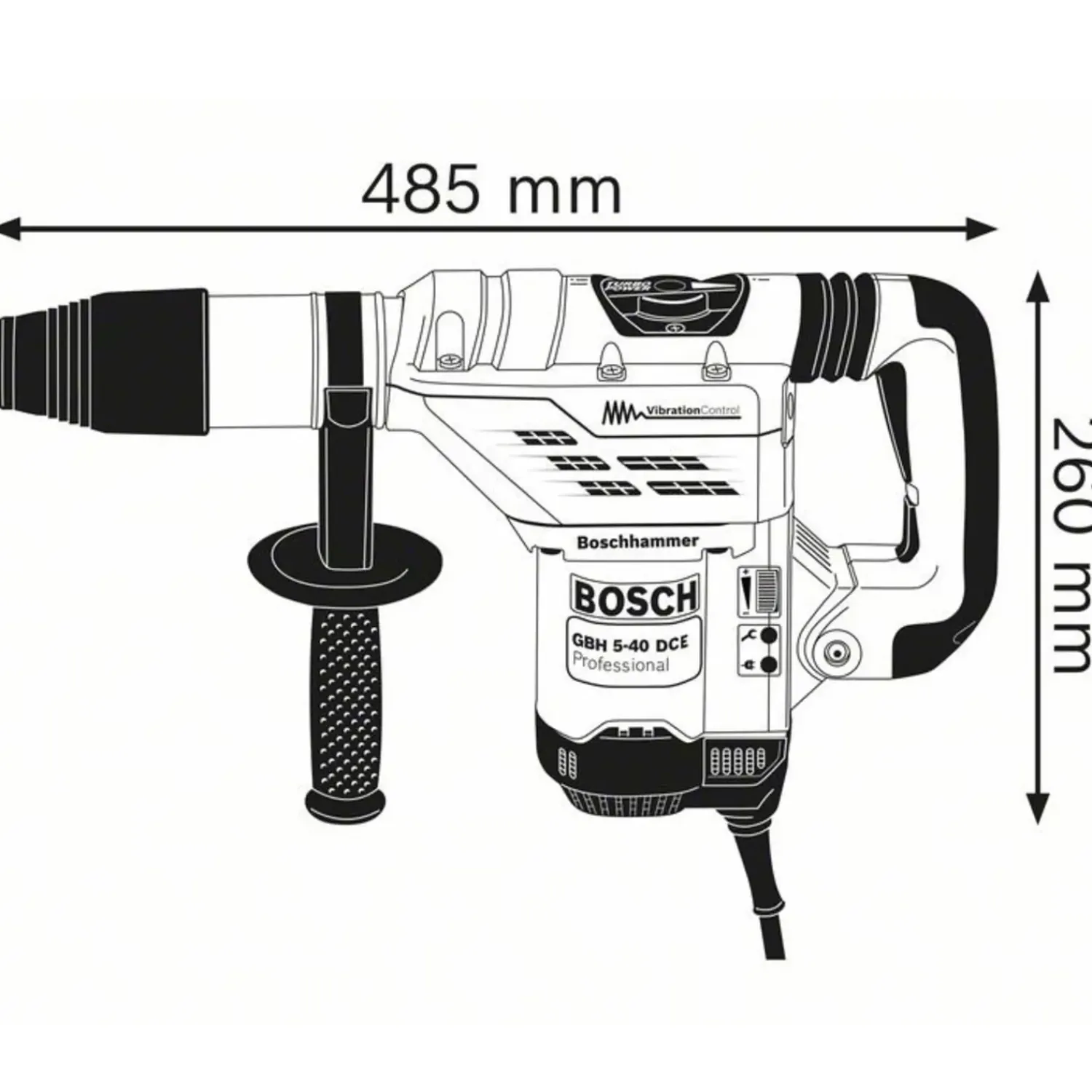 Bosch Professional Borehamre^Bosch GBH 5-40 DCE borehammer SDS-max 230V