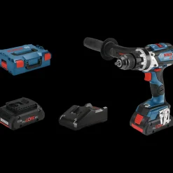 Clearance Bosch Professional Bosch GSB 18V-110 C slagboremaskine 2x4,0 Ah batteri og lader