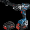 Best Bosch Professional Bosch GSR 18V-150 C bore-/skruemaskine 2X8 Ah batteri, lader og L-BOXX