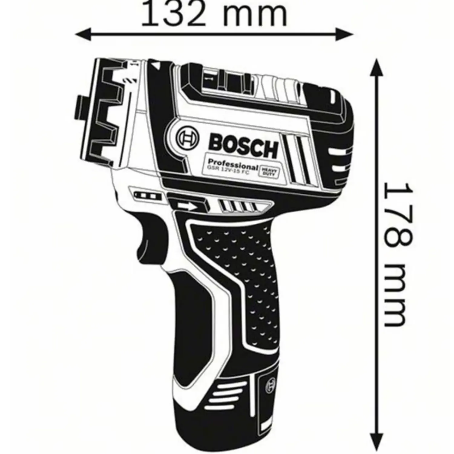 Bosch Professional Bore- Og Skruemaskiner^Bosch GSR 12V-15 FC bore/skruemaskine 2x2,0 Ah batteri/lader og L-BOXX