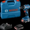 Best Bosch Professional Bosch GSR 18V-45 inkl. 2x2,0 Ah batteri og lader