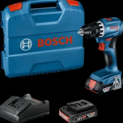 Best Bosch Professional Bosch GSR 18V-45 inkl. 2x2,0 Ah batteri og lader