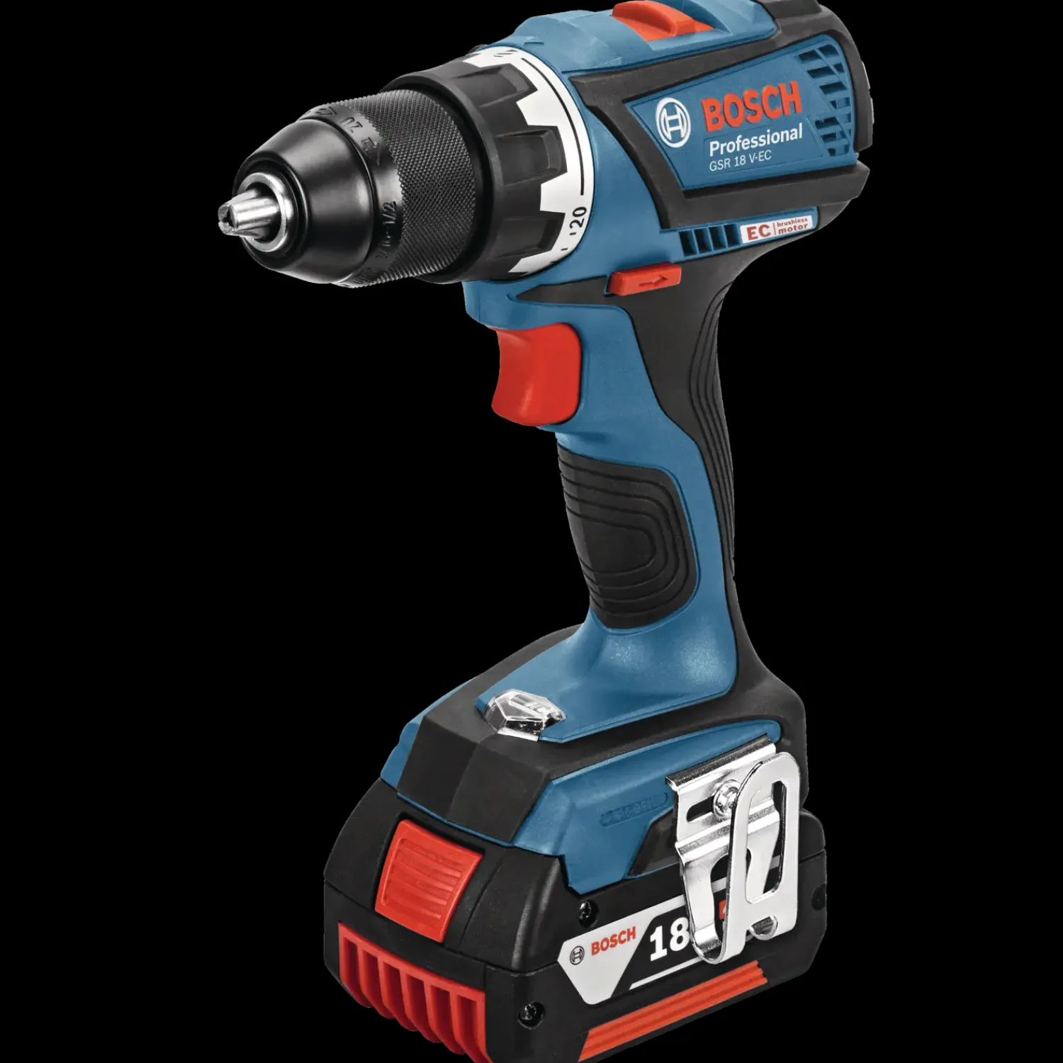 Best Bosch Professional Bosch GSR 18V-EC bore/skruemaskine 2x5,0 Ah i L-BOXX
