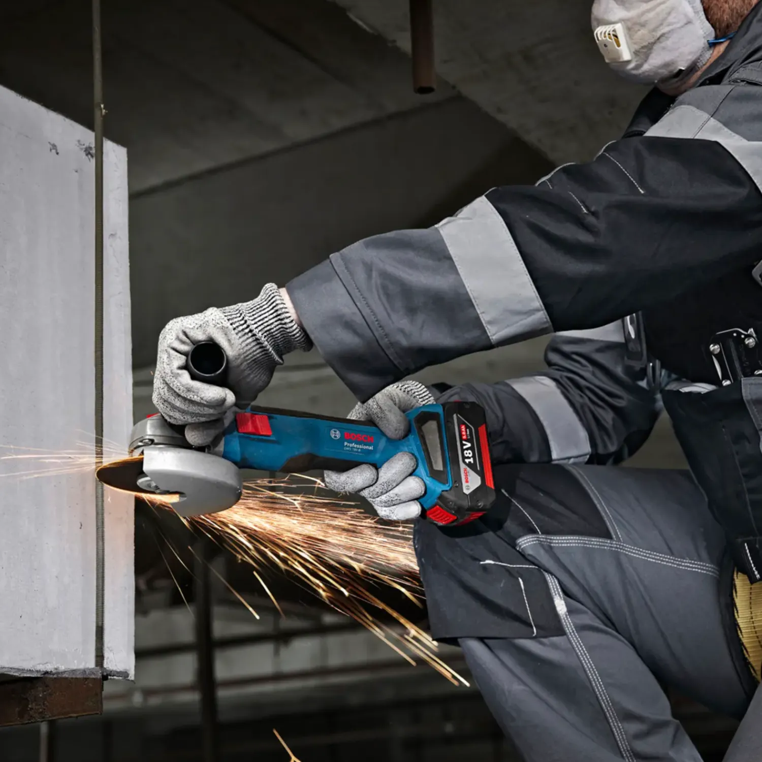 Bosch Professional Vinkelslibere^Bosch GWS 18V-8 Professional vinkelsliber solo