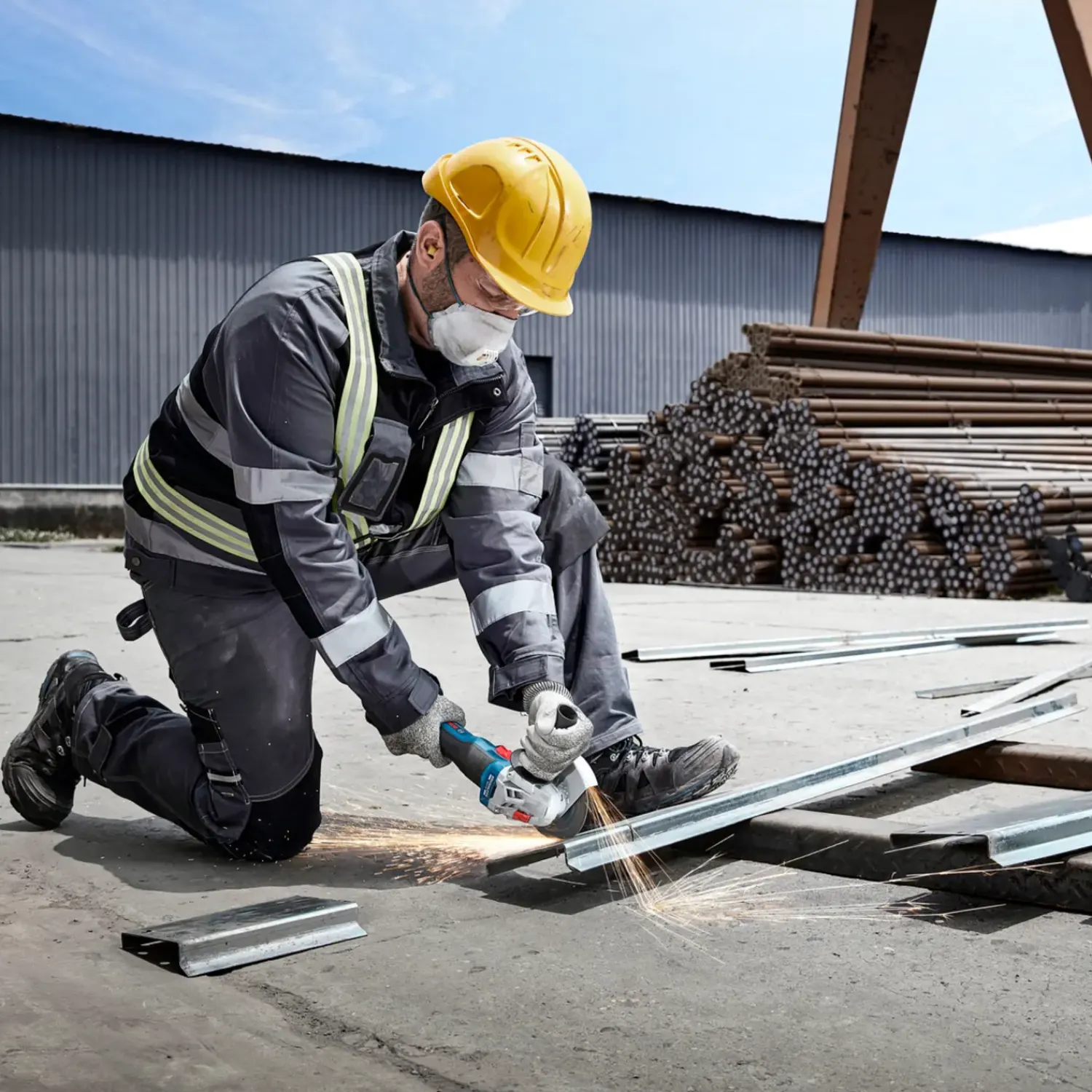 Bosch Professional Vinkelslibere^Bosch GWS 18V-8 Professional vinkelsliber solo