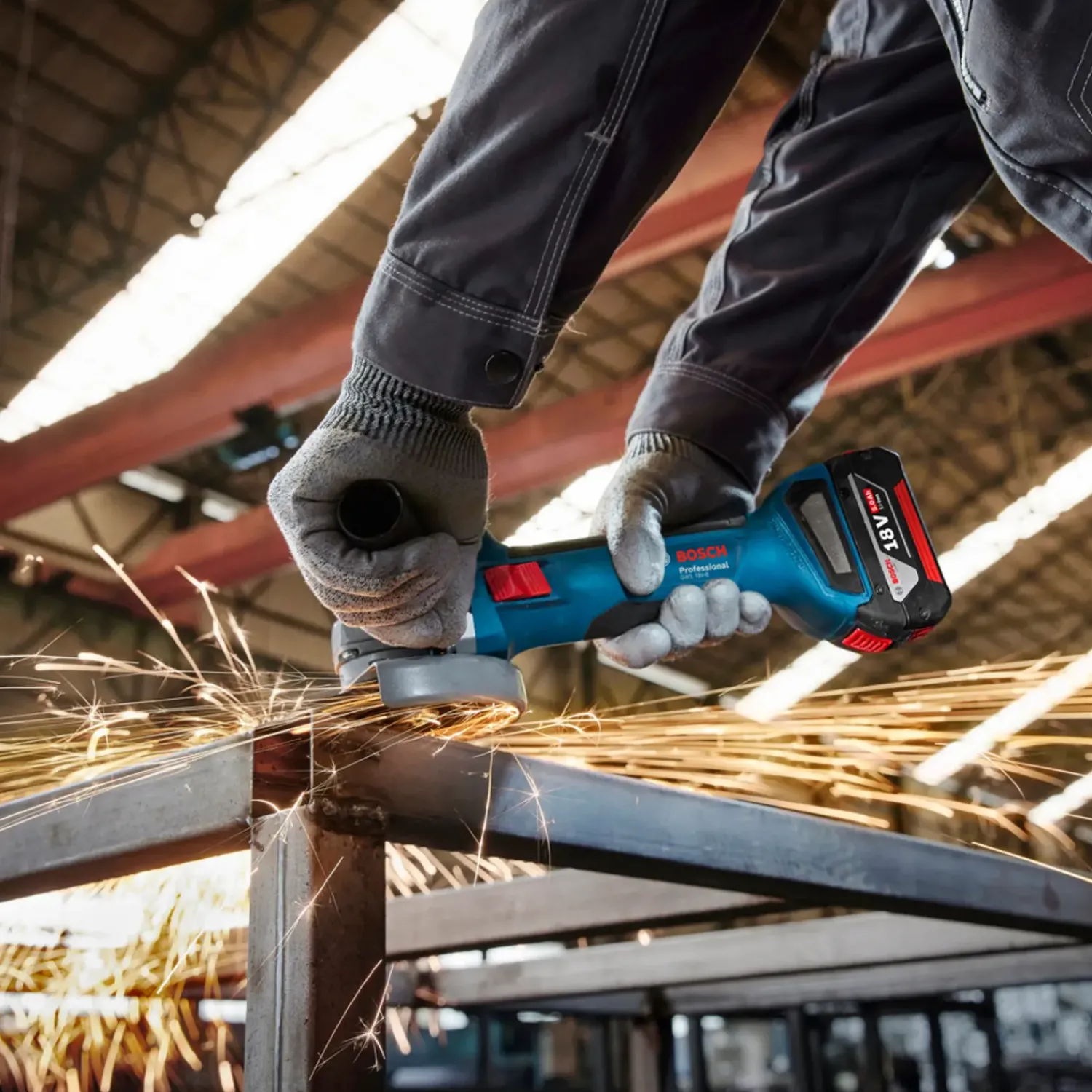 Bosch Professional Vinkelslibere^Bosch GWS 18V-8 Professional vinkelsliber solo