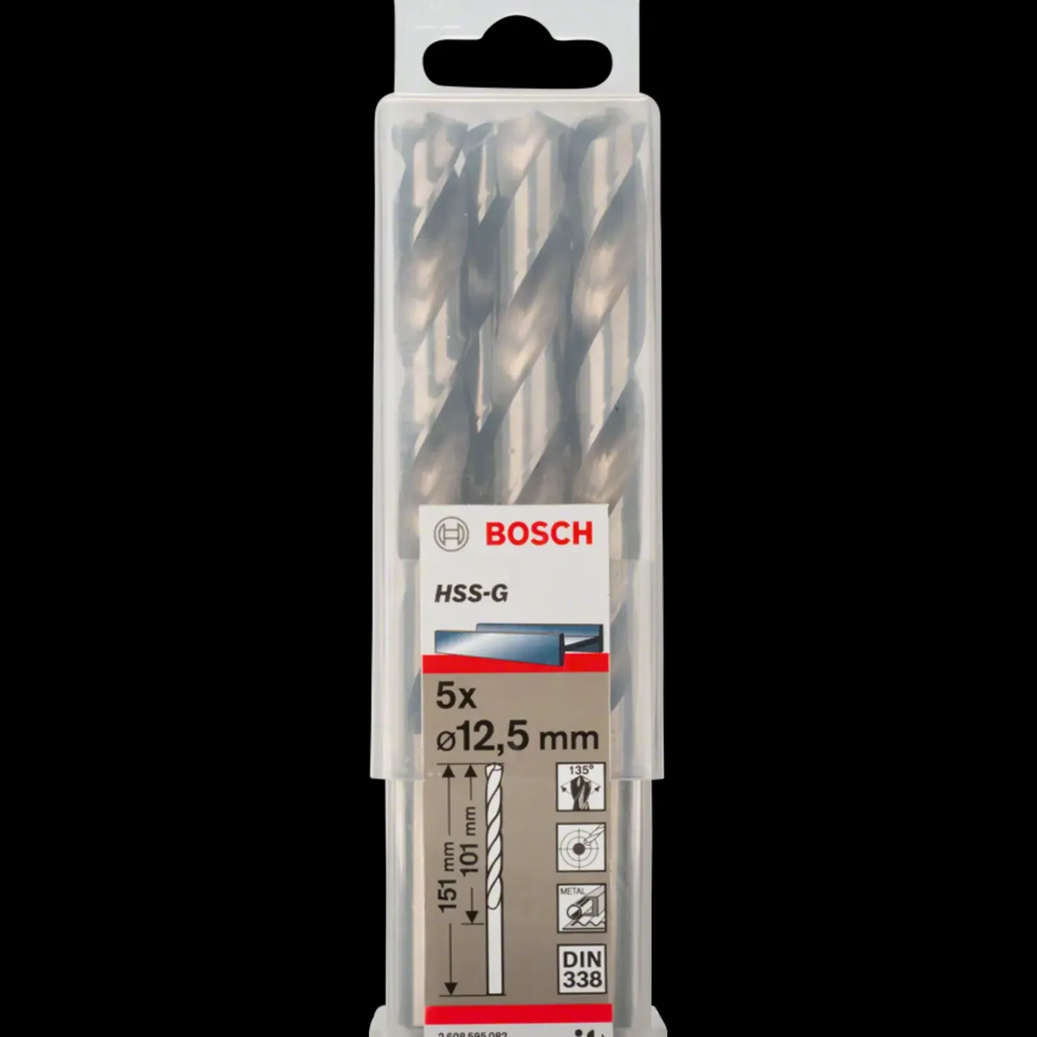 Bor- Og Borsæt^Bosch HSS-G metalbor DIN 338 Ø1x34 mm 2 stk.