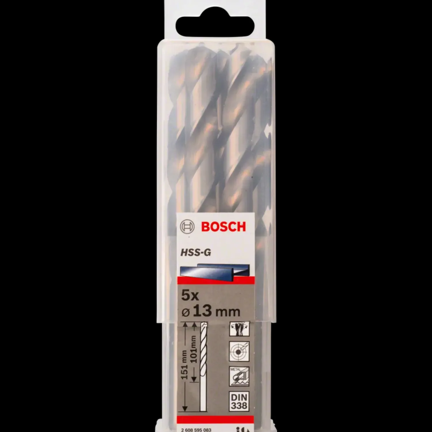 Bor- Og Borsæt^Bosch HSS-G metalbor DIN 338 Ø1x34 mm 2 stk.