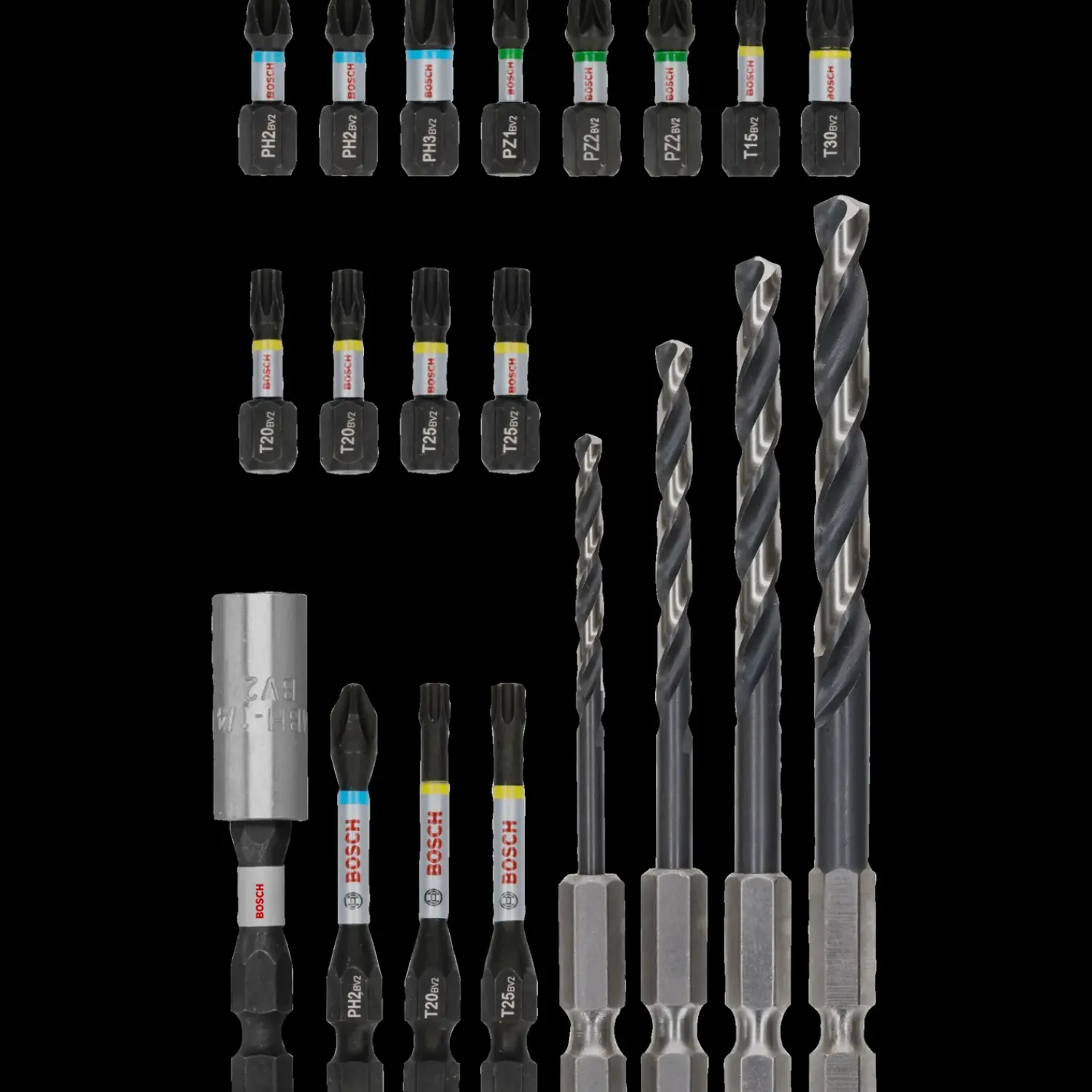Bor- Og Borsæt^Bosch Impact HSS bor-/bitssæt med 20 dele