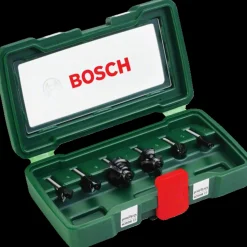 Bosch Professional Overfræser-Tilbehør^Bosch overfræsersæt HM Ø6 mm m/6 dele