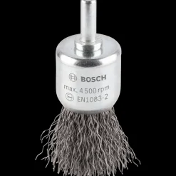 Clearance Bosch gør det selv Bosch PRO Metal clean pensel-kopstålbørste, lige skaft, 25x0,3 mm