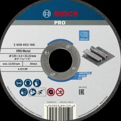 Sale Bosch Professional Bosch PRO Metal skæreskive, 125x2,5x22,23 mm