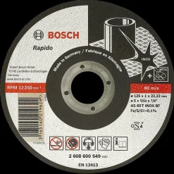 Bosch Professional Klinger Til Vinkelslibere^Bosch skæreskive Rapido til rustfristål og metal Ø125 mm