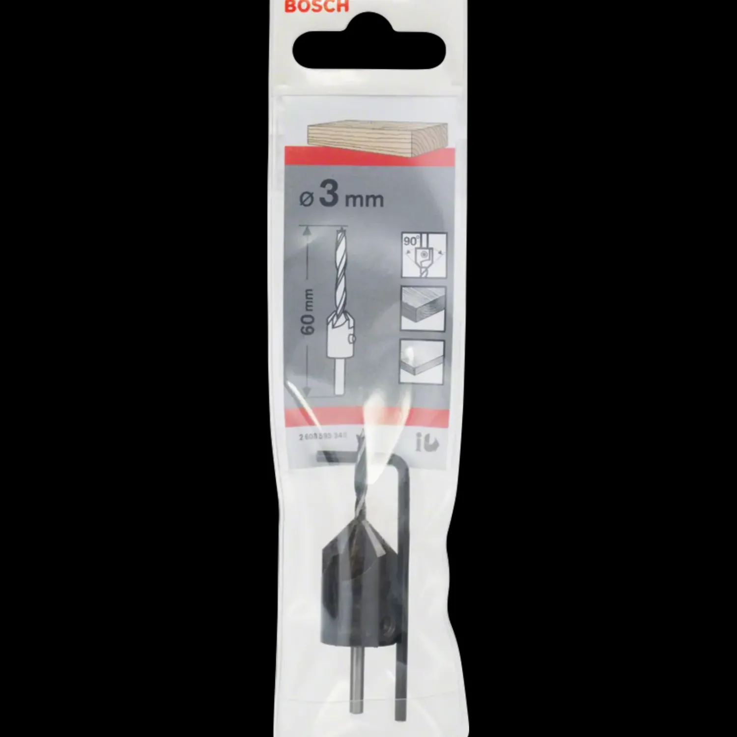 Bosch gør det selv Bor- Og Borsæt^Bosch Træspiralbor med forsænker 3x16 mm