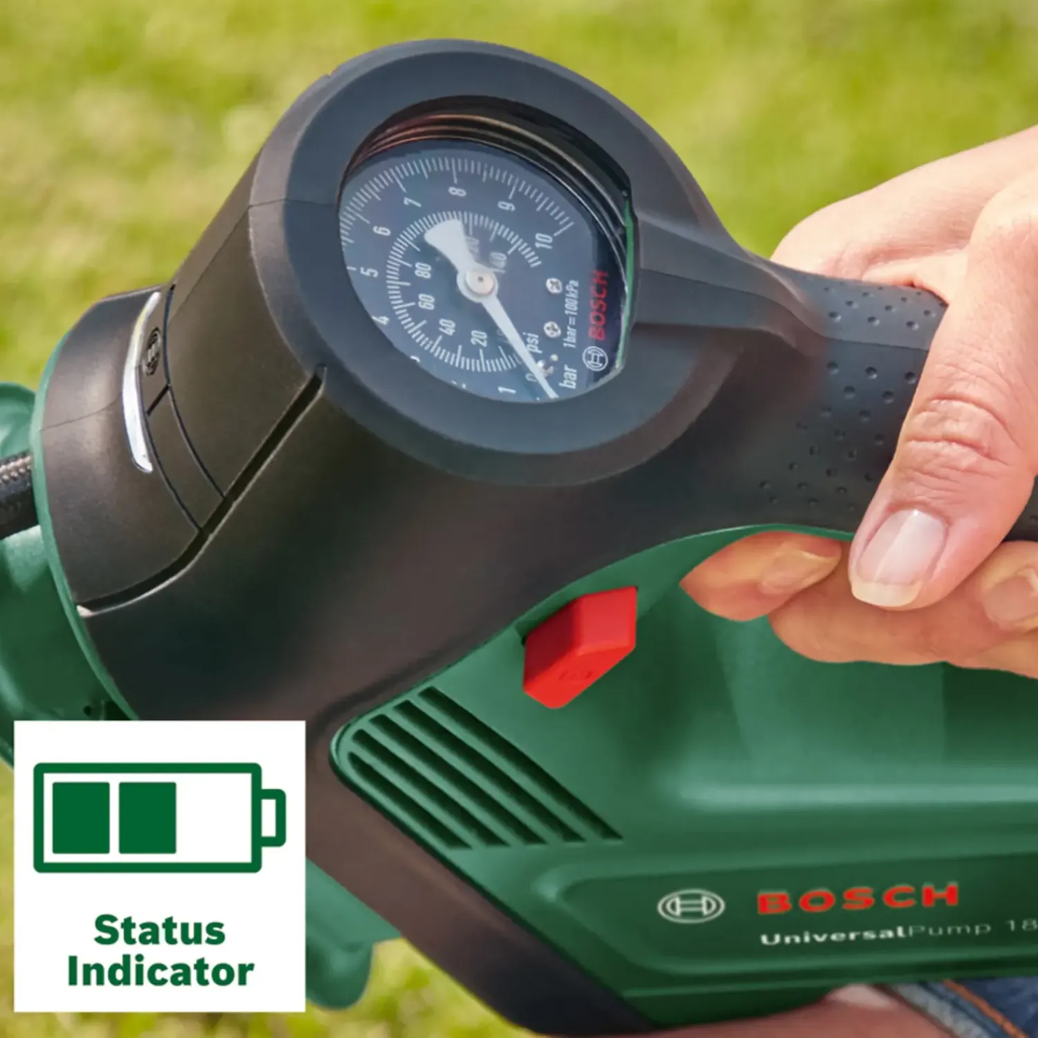 Bosch gør det selv Elværktøjssæt|Kompressorer^Bosch Universal Pump 18V trykluftpumpe max 10,3 bar - solo